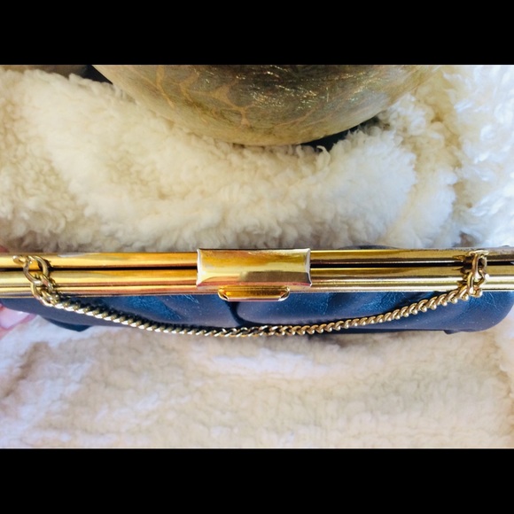 Vintage Ande Evening Bag Navy - Picture 2 of 7